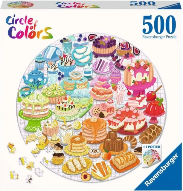 Ravensburger round puzzle: Desserts 500 pieces