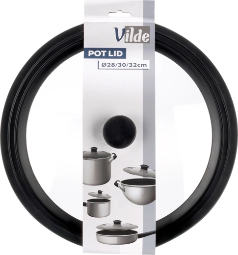 3-in-1: één deksel voor 28/30/32 cm