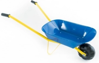 Brouette de jardin pour enfants en tôle bleue 75 × 30 × 40 cm