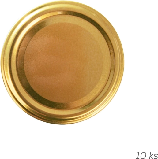 Couvercle métallique à vis Twist-Off 66 Gold (10 pièces)