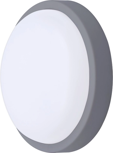 Solight LED buiten ronde lamp 13 W 910 lm 4000 K IP54 17 cm grijs