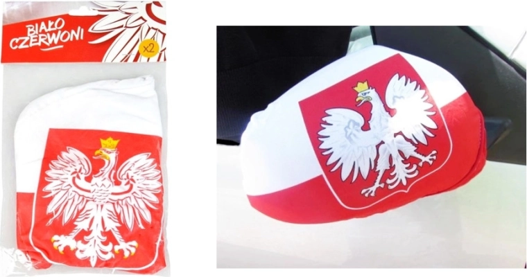 Drapeau pour rétroviseur – universel, réglable, lot de 2