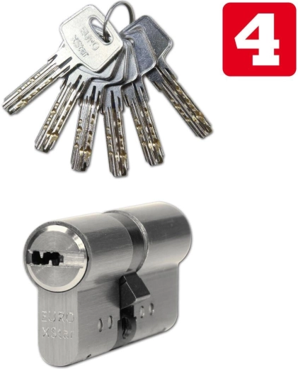 Cilinderslot 30/35 nikkel – 6 sleutels, veiligheidsklasse 4 RICHTER