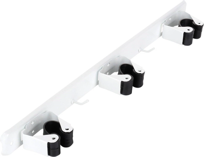 Three sturdy grips + two hooks