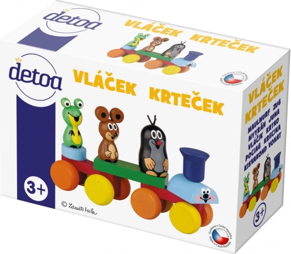 Wooden Train LITTLE MOLE Detoa
