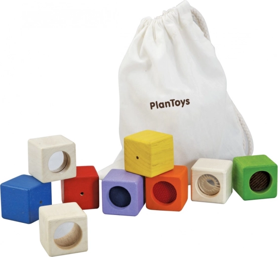 Plan Toys sensory blocks – set of 9 pcs
