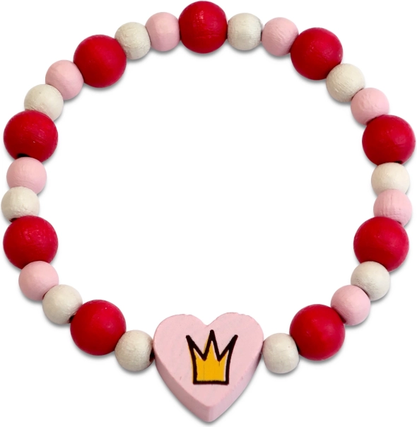 Detoa bracelet enfant princesse en perles de bois