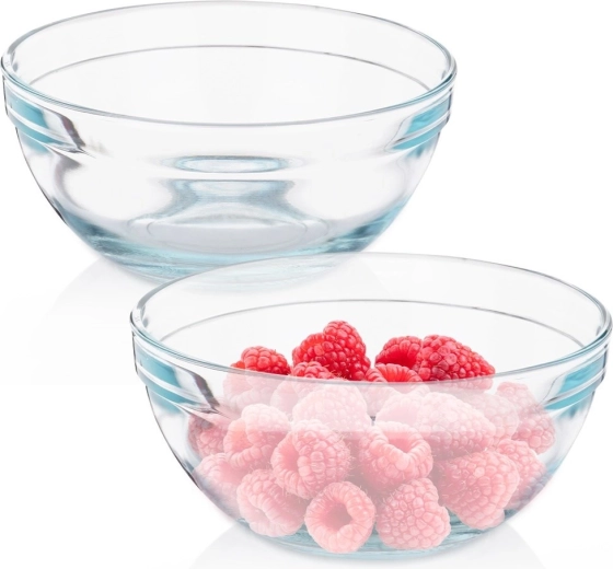 Glasschalen 14 cm, 500 ml, Set 2 Stück