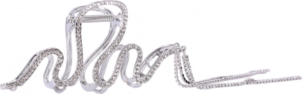 Barrette décorative pour cheveux - argentée