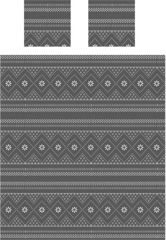 Matching set: blanket + 2 pillowcases