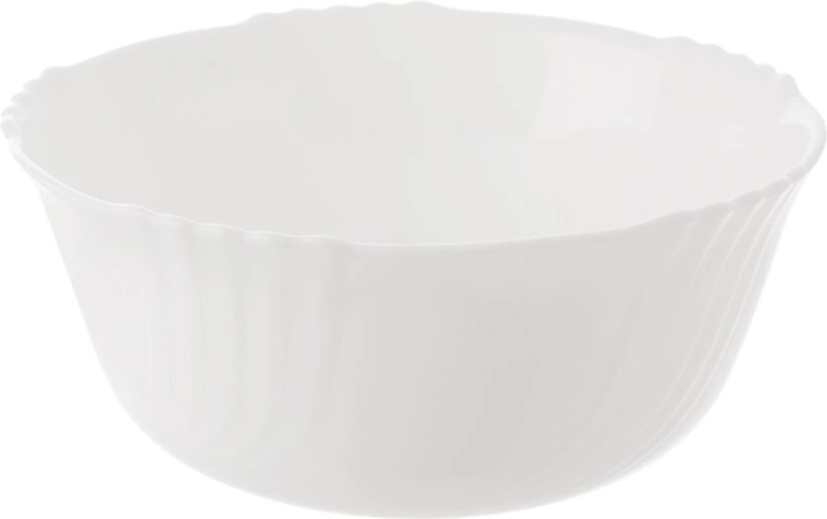 Luna opal glass bowl with wave relief, 14 cm
