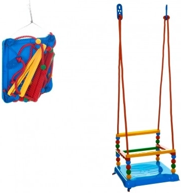Kunststof schommel met veiligheidsrand 35 × 34 cm, draagvermogen 40 kg – Blauw