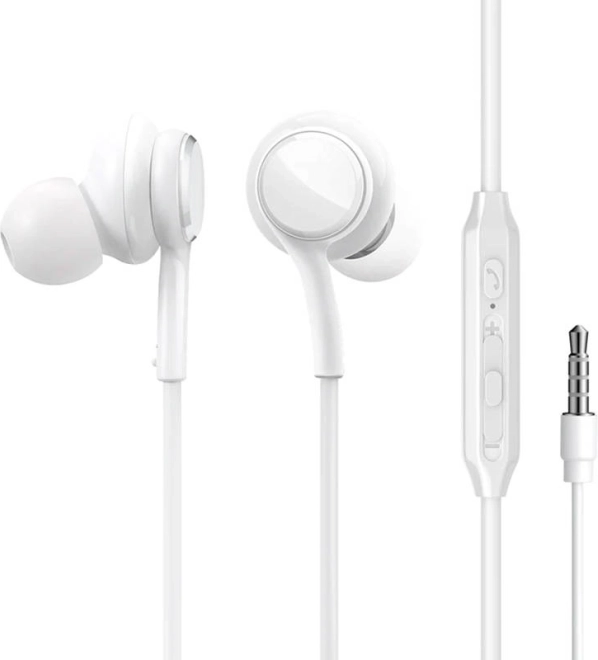 Écouteurs intra-auriculaires filaires JOYROOM JR‑EW02 blancs
