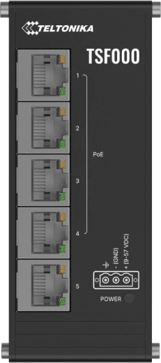 Teltonika TSF000 laagprofiel PoE+ ethernet switch