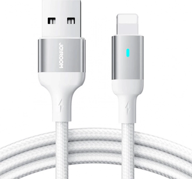Joyroom kabel USB‑A naar Lightning 3 m, 2,4 A, wit