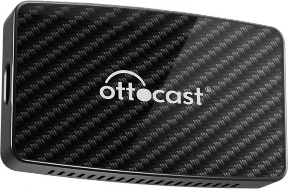 Ottocast 4‑in‑1 kabelloser Adapter CarPlay/Android Auto (schwarz)
