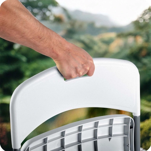 Eenvoudig te dragen dankzij geïntegreerde handgreep