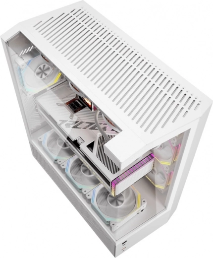 Trois faces en verre trempé et effet ARGB