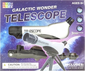 plastic children’s telescope with stand 60 mm