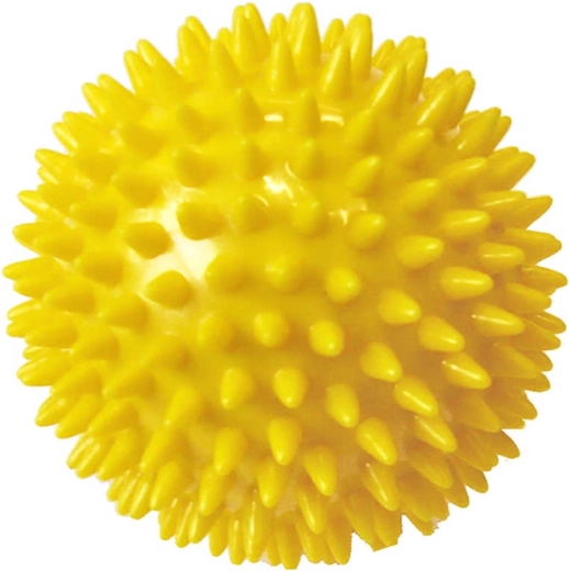 ACRA balle de massage à picots 7,5 cm jaune - 1 pièce