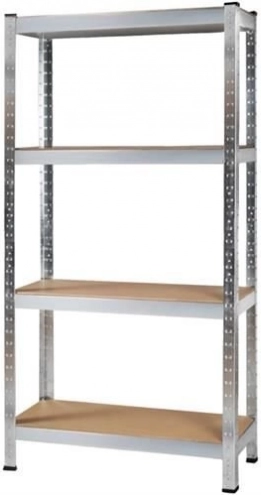 Étagère en métal avec 4 étagères 150x75x30 cm