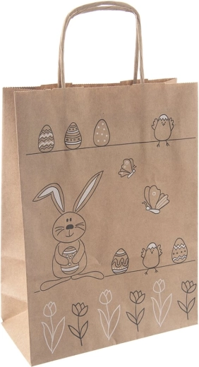 Sac cadeau en papier lapin 18 × 8 × 24 cm