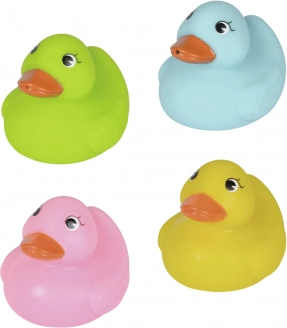 Ducklings for Water in a Net – Set of 4 Colorful Floating Toys