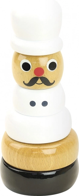 Vilac wooden stacking tower chef