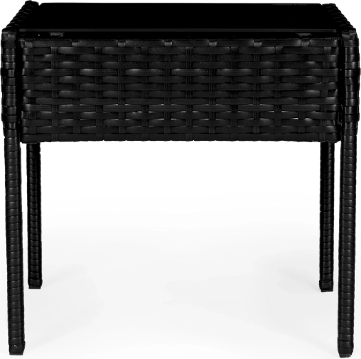 Safe table with tempered glass