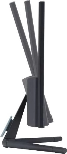 Ergonomischer Standfuß und schmale Rahmen