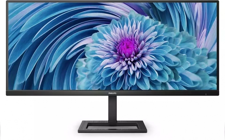 philips 34" ultrabreedbeeldmonitor 346e2lae met usb‑c, met luidsprekers