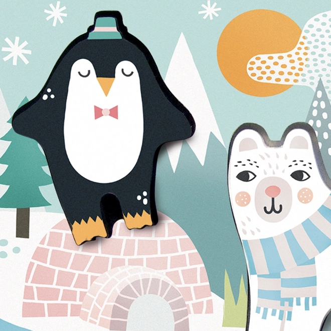 Vilac Sensory Wooden Puzzle Ice Animals