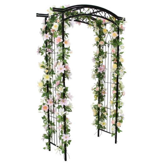 Eleganter Eingang und Unterstützung für Kletterpflanzen