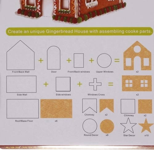 Assembly instructions on the packaging