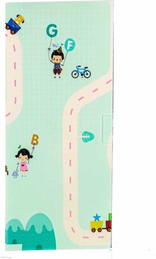 Double-sided design: pandas and roads