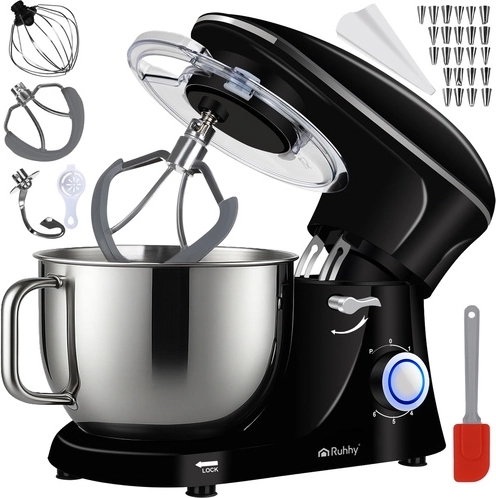 Ruhhy 9-in-1 Planetary Stand Mixer with 6.2 L Bowl