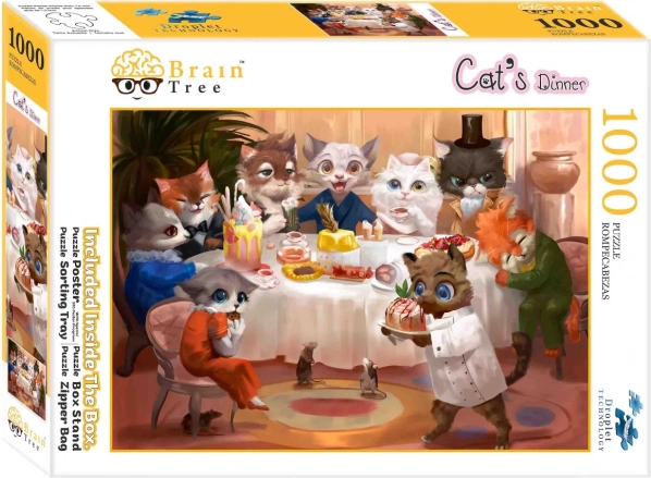 Puzzle Cat Dinner by Brain Tree, 1000 pieces
