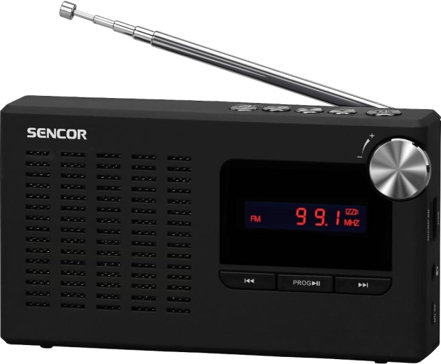 Draagbare FM-radio-ontvanger Sencor met USB en Micro SD