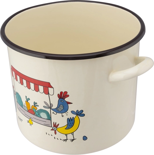Émail crème avec décor Kurki