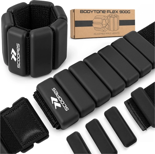 Adjustable weights BodyTone Flex 2 × 0.9 kg, black