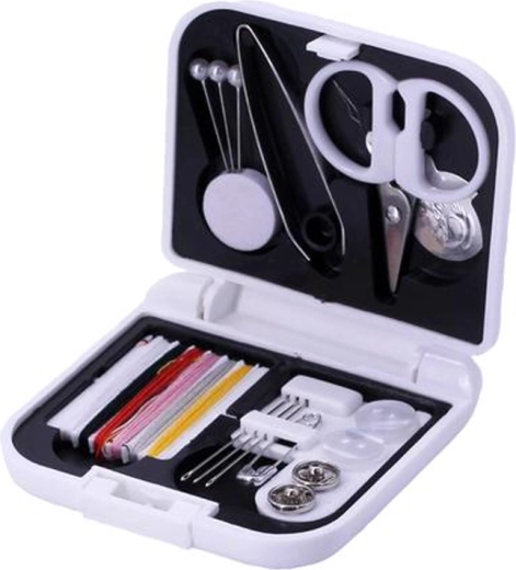Petit kit de couture de voyage en boîte TORO – assortiment de couleurs