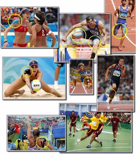 Kinesiological tape 5 m × 5 cm – yellow