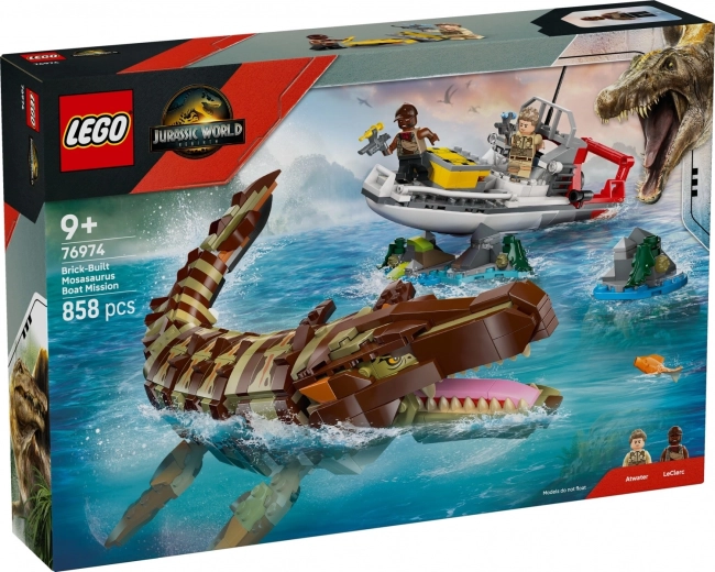 LEGO Jurassic World Mission en mer et modèle de mosasaure