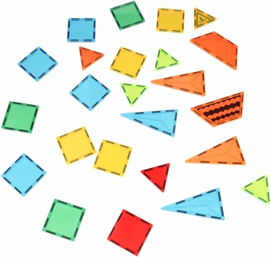90 magnetic pieces for 2D and 3D builds
