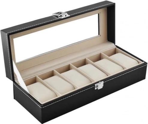Organisateur pour montres 6 compartiments