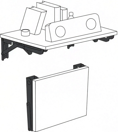 Support stable pour étagère, plan de travail et petite table