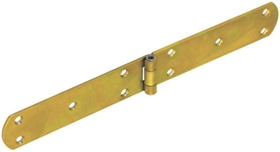 Franse afneembare scharnier 300 × 38 × 2,5 mm, geel verzinkt staal