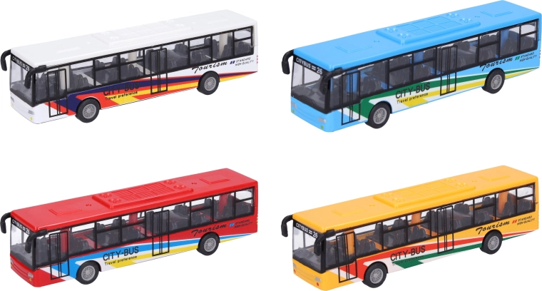 Autobus métallique 15 cm - 1 pièce