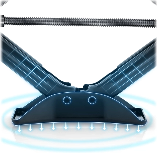 Reinforced saddle and even contact pressure