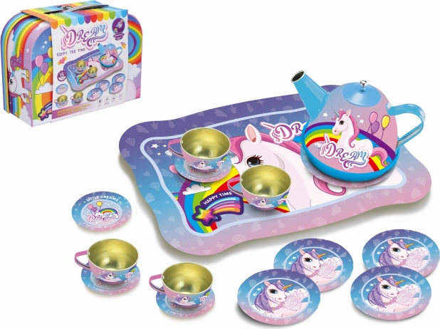 Tea Set in a Suitcase Unicorn